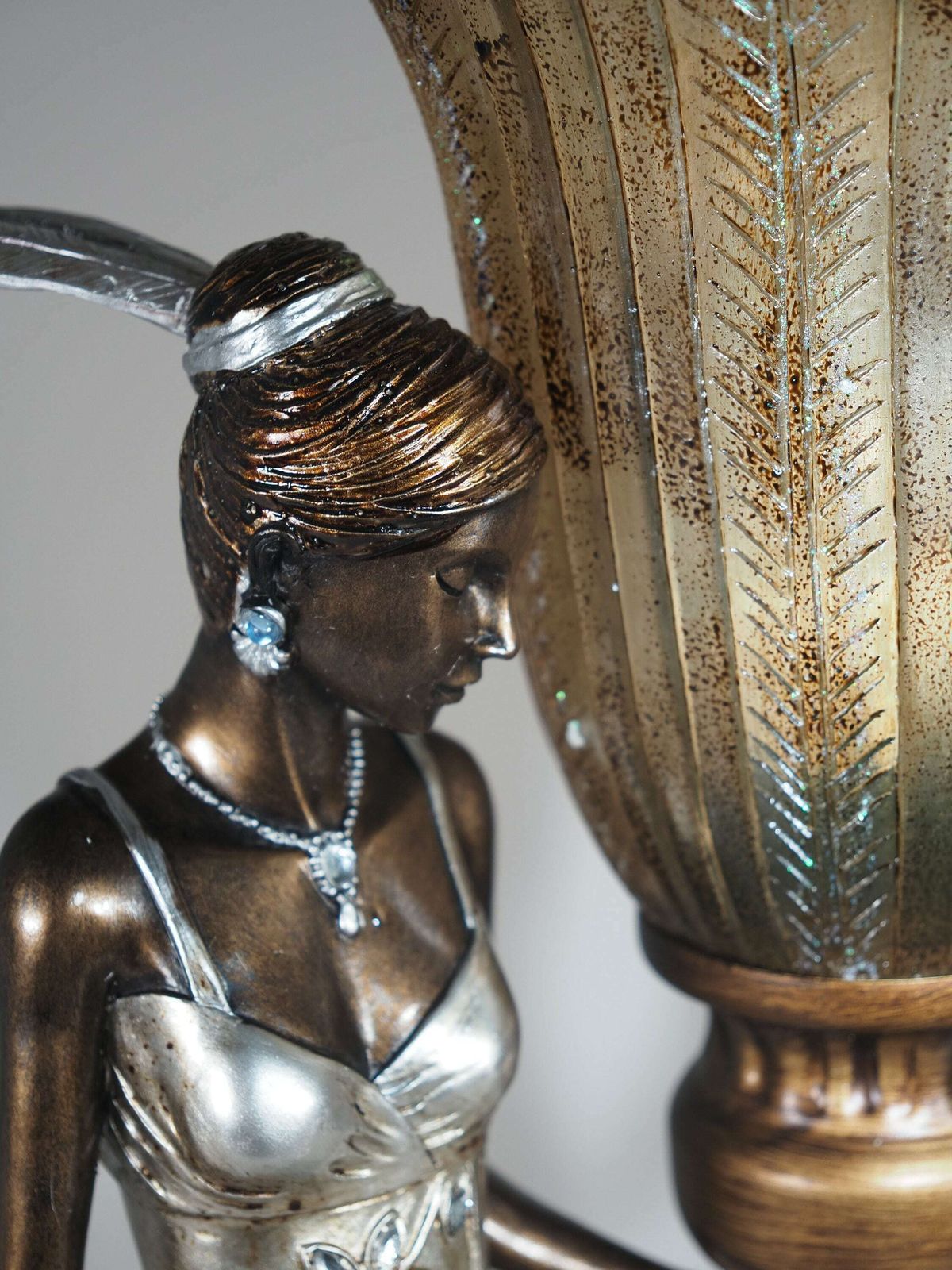 photo furniture Art Deco Vintage Table Lamp Sculpture Lamp, Deco Home , Gift