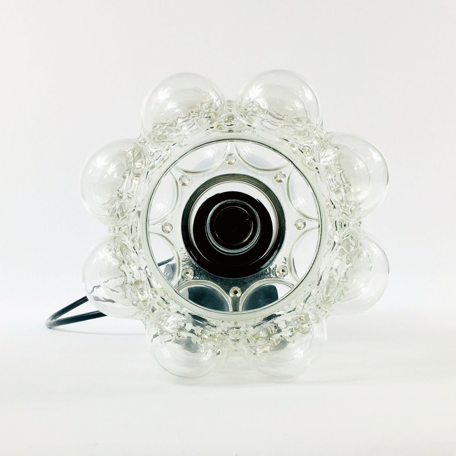 Mid Century Bubble Glass & Chrome Plafondlamp Van Helena Tynell Voor Limburg, Duitsland, Jaren 1960 photo buy