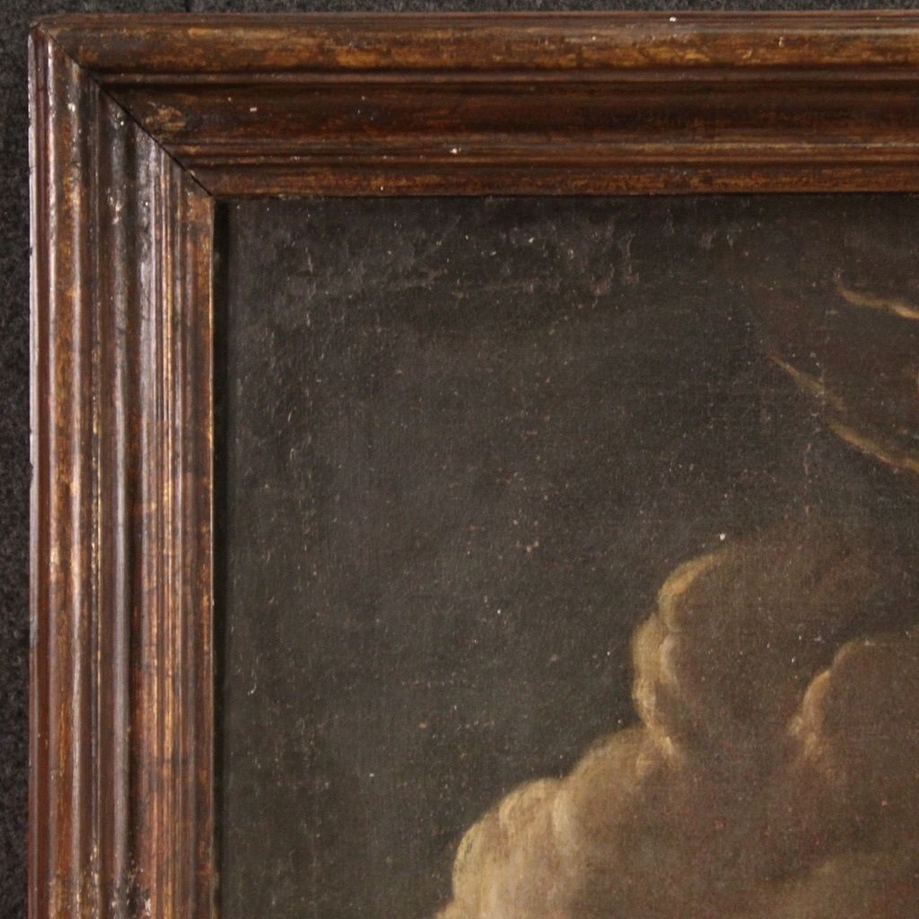 Beautiful 17th Century Painting, Bucolic Landscape With Goats photo vinterior