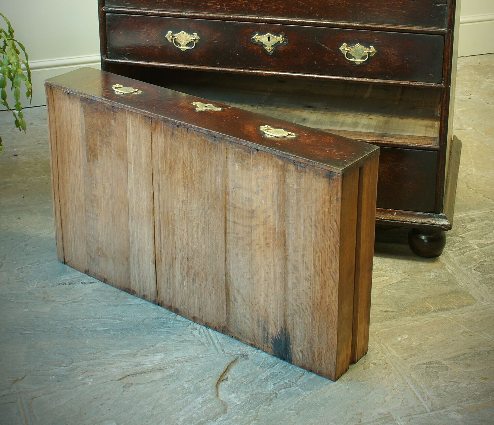 2400.0 Rare William And Mary Oak Parquetry Bureau photo