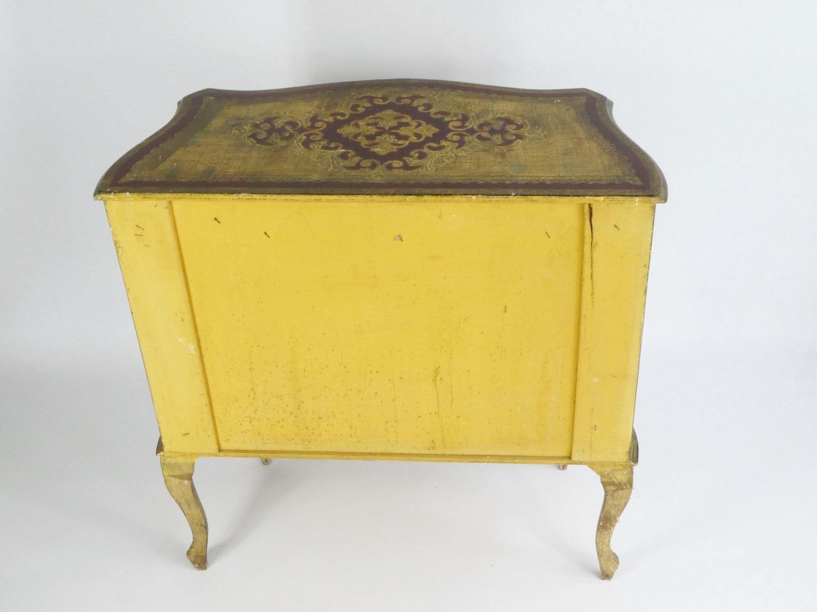 photo furniture Large Florentine Wooden Chest Of Drawers, Italian Gold Gilt Hollywood Regency Red Dresser, Cabinet Hallway Furniture, Entryway Table