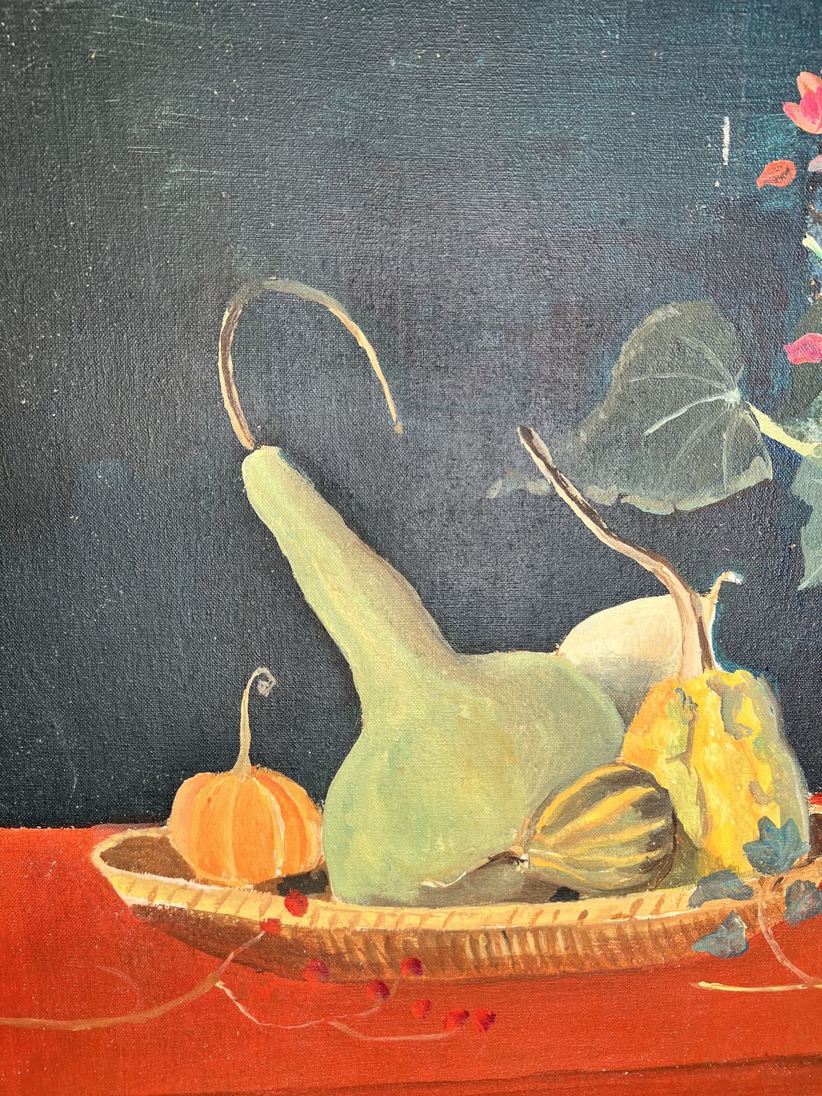 Still Life With Colocynths, Original Oil Painting On Canvas photo 699.0