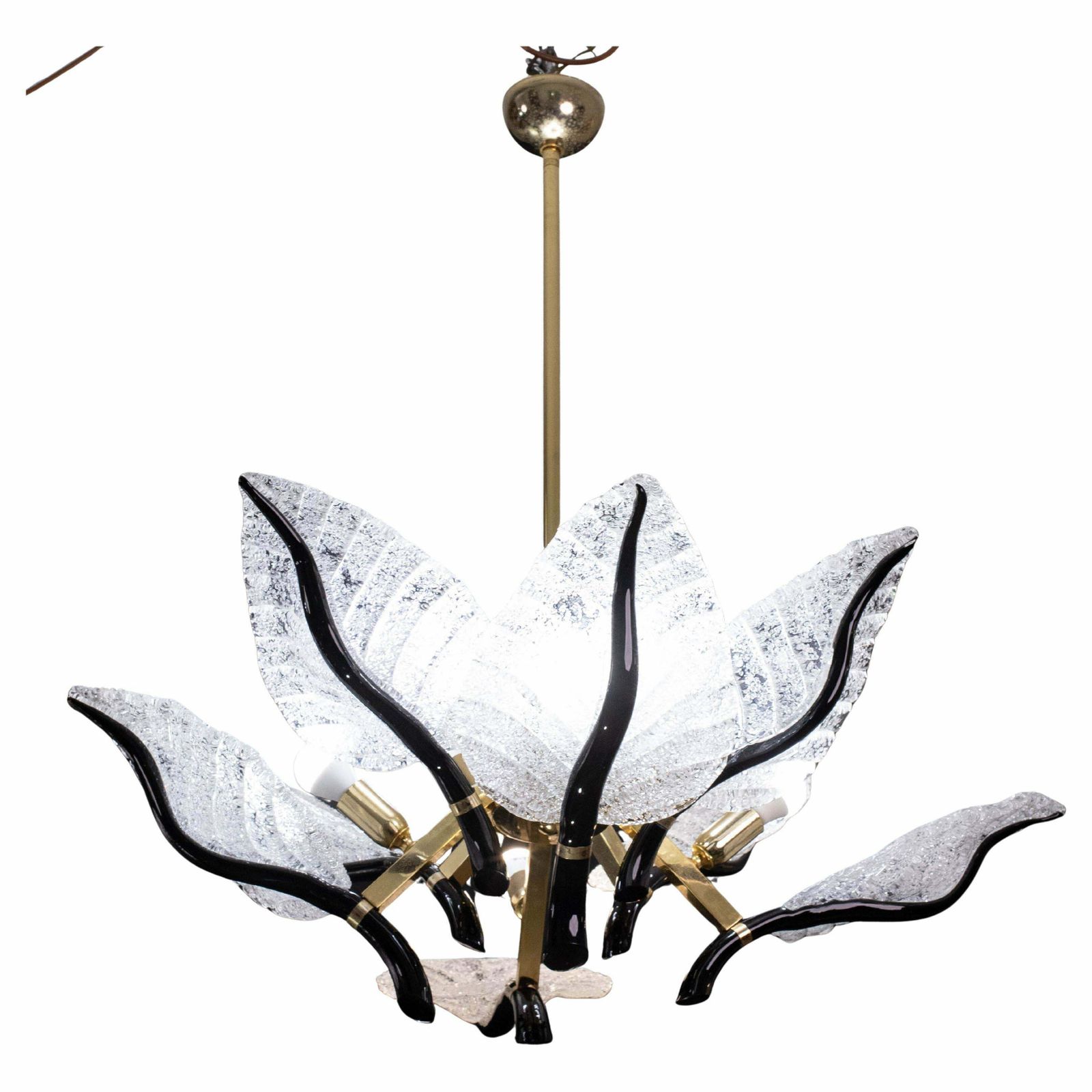Large Size Elegant Chandelier Franco Luce For Seguso, Murano Glass, 1970s photo furniture