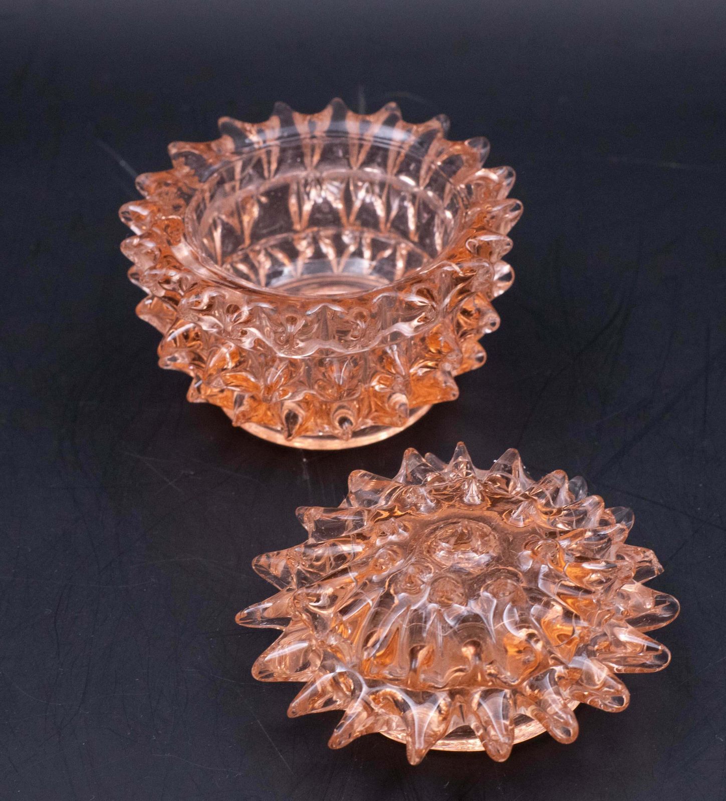 Rare Orange Ercole Barovier Rostrato Murano Glass Vase For Barovier & Toso photo vinterior