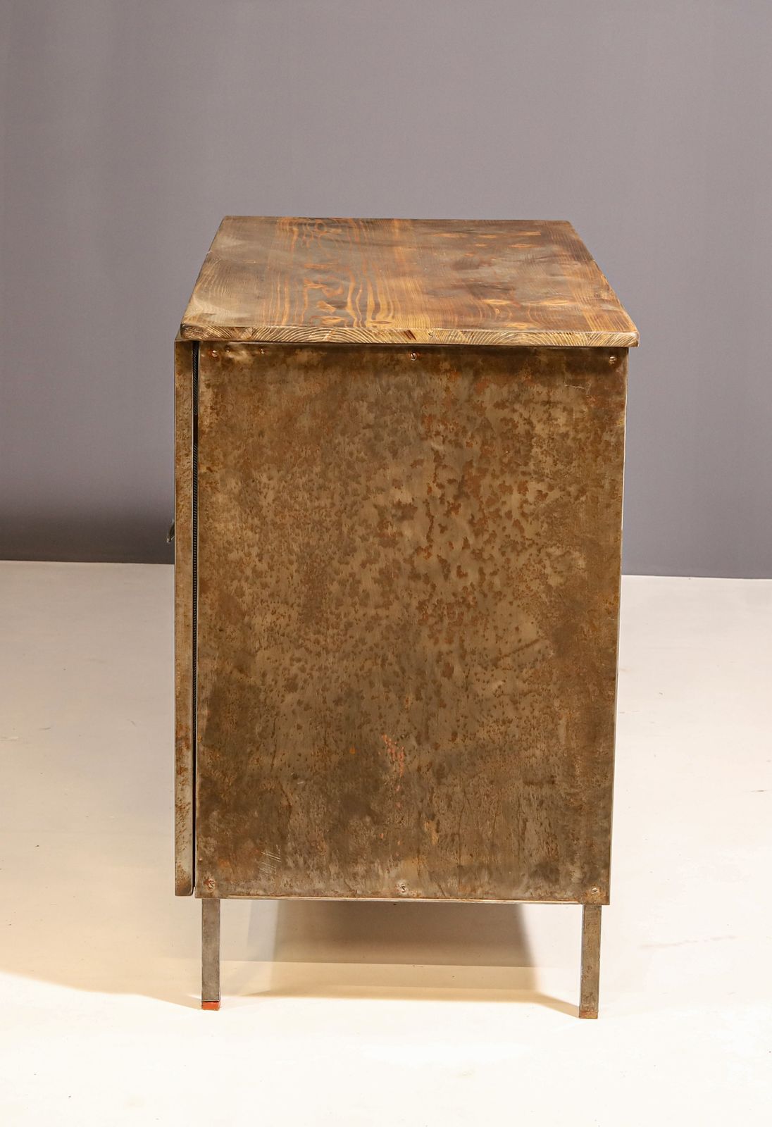 Industrial Iron Cabinet From The 1950s, Czechoslovakia photo for sale
