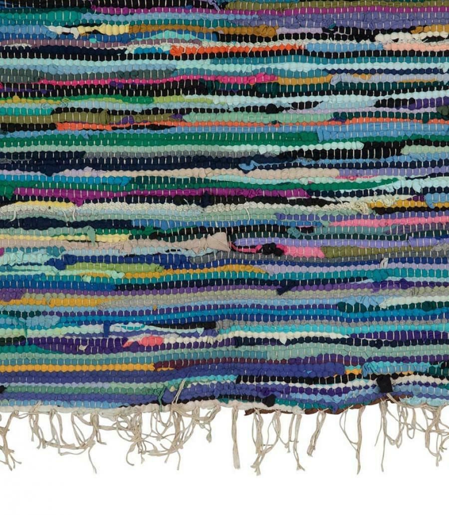 20th Century Swedish Traditional Cotton Rag Rug photo furniture