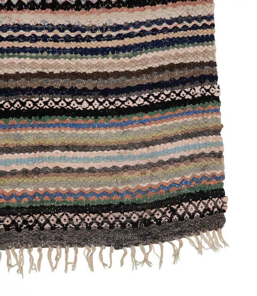 20th Century Swedish Traditional Cotton Rag Rug photo furniture