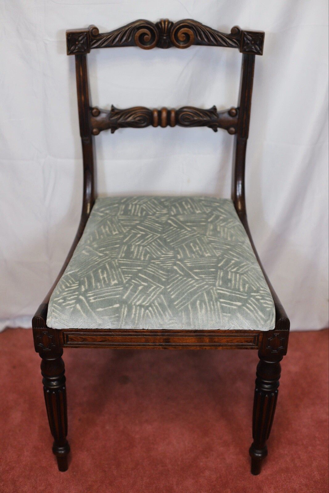 photo buy Beautiful Set Of Six Regency Rosewood Dining Chairs