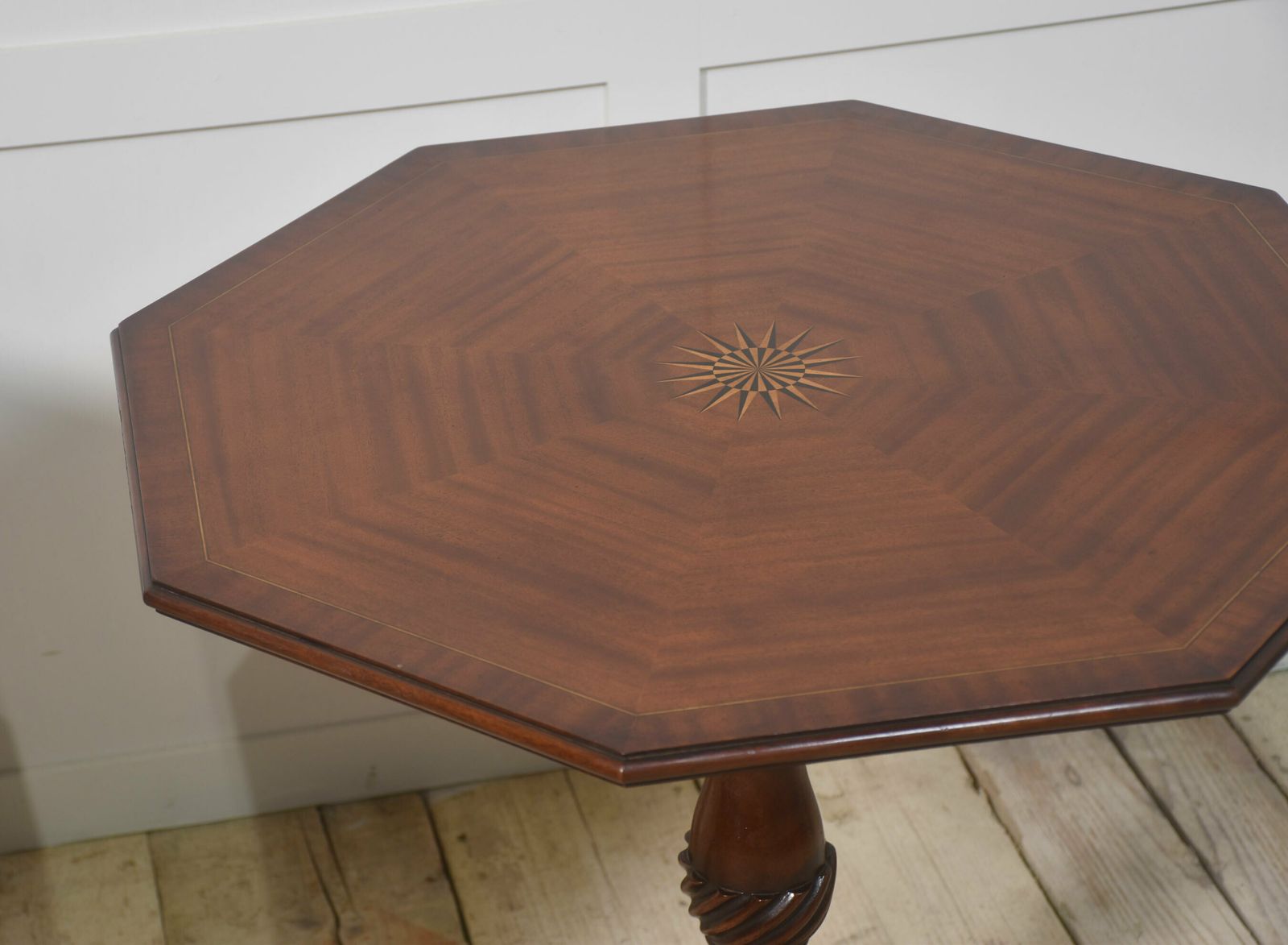 Pair Of Inlaid Mahogany Tripod Tables photo for sale