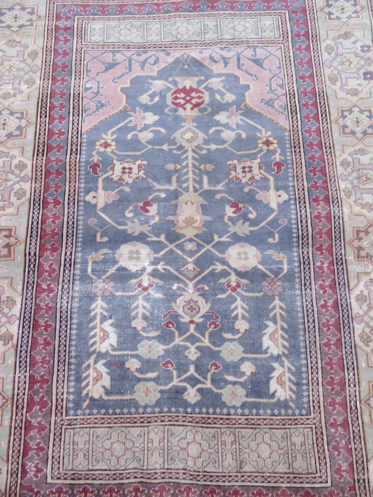 19th Century Turkish Transylvanian Prayer Rug. West Anatolia. 170cm X 125cm. photo furniture