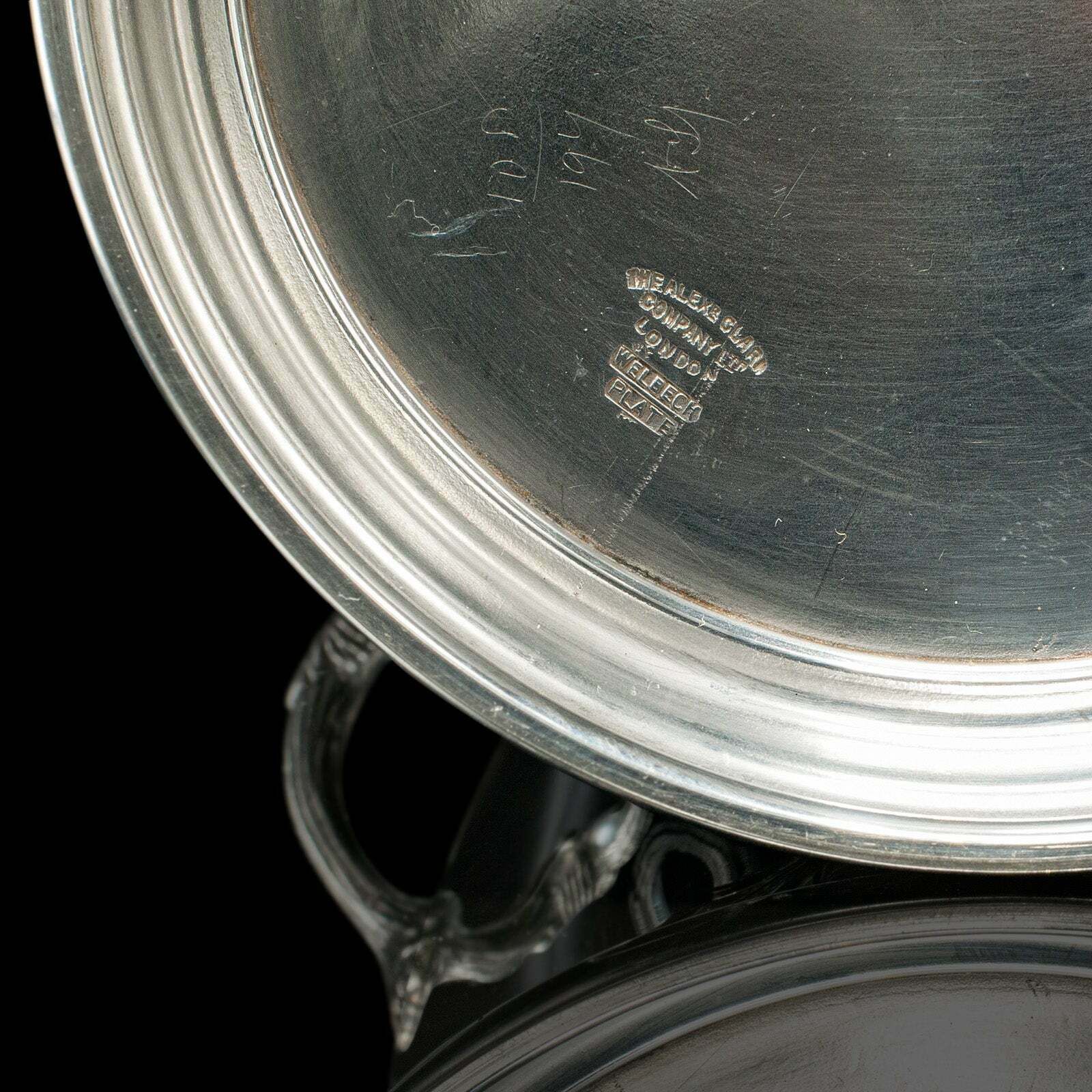 595.0 Antique Bottle Cooler, English, Silver Plate, Champagne Magnum Bucket, C.1920 photo