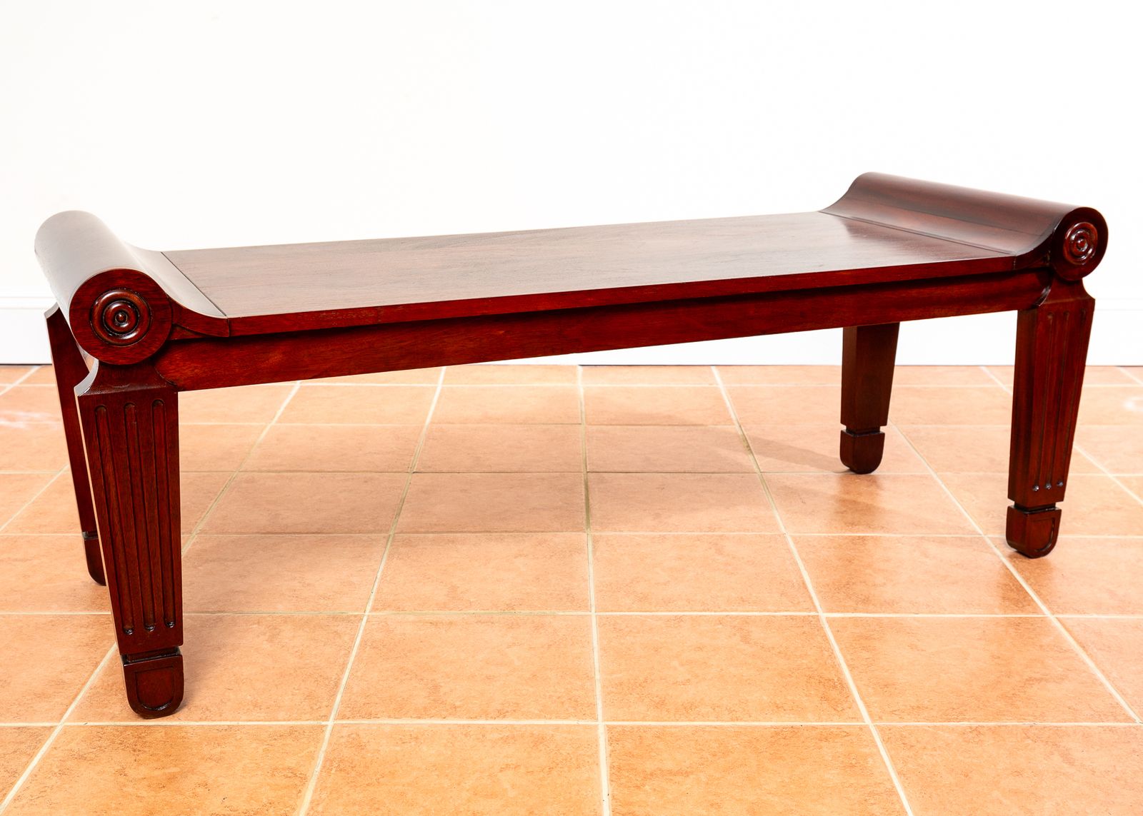 Mahogany Regency Bench Windo.W Seat Marsh & Tatham Georgian Country House 1820 photo vinterior