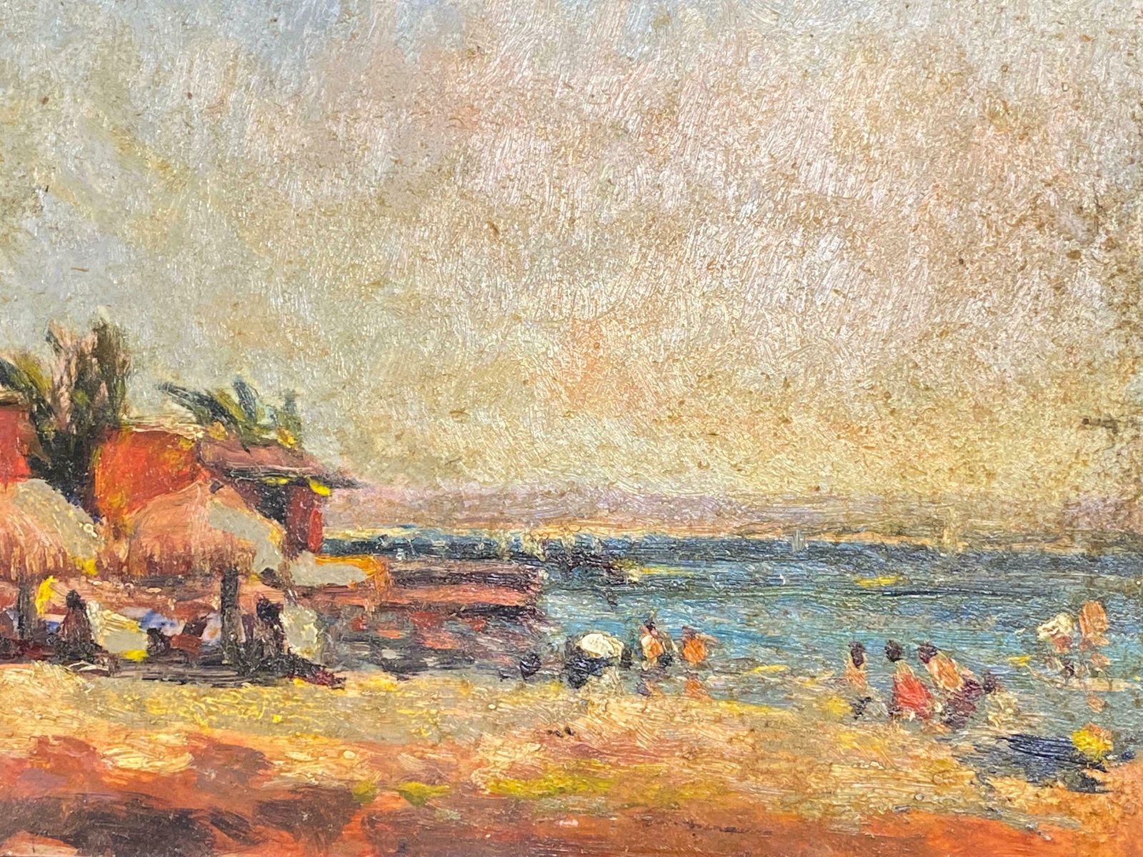 Maurice Mazeiliemaurice Mazeilie French Impressionist Oil   Baya California Landscape photo for sale