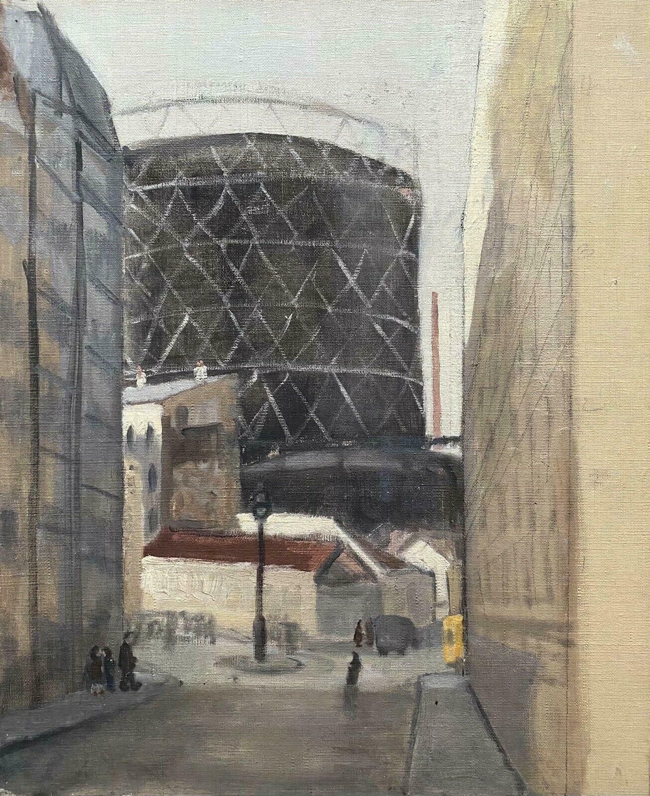 Genevieve Zondervan (1922 2013)genevieve Zondervan (1922 2013) French Oil Painting   Urban City View Streetc. 1990's