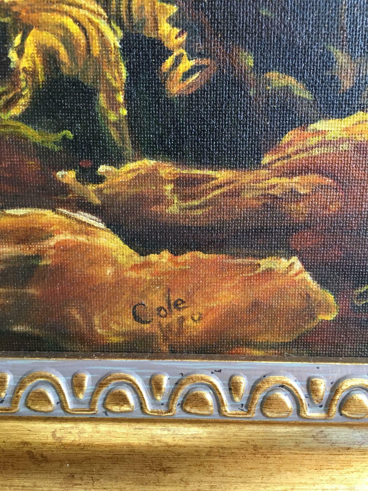 photo furniture (After) Thomas Colesunrise In The Catskills Huge Oil Paintingc. 2000