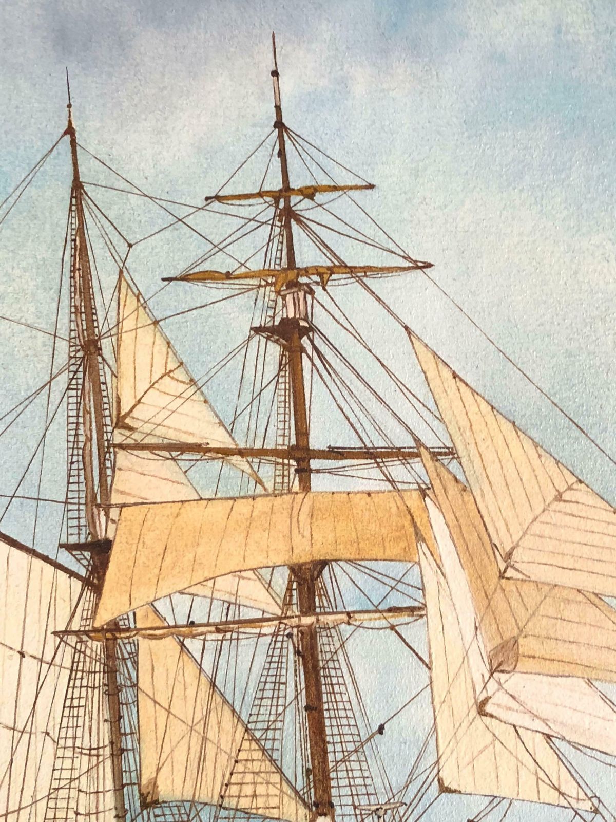 Louis Letoucheregina Maris Ship, Signed Oil Paintingc. 1996 photo 715.0