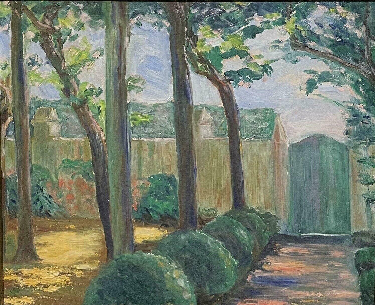 French School1930's Vintage French Oil, The Provencal Country House & Gardensc. 1930's