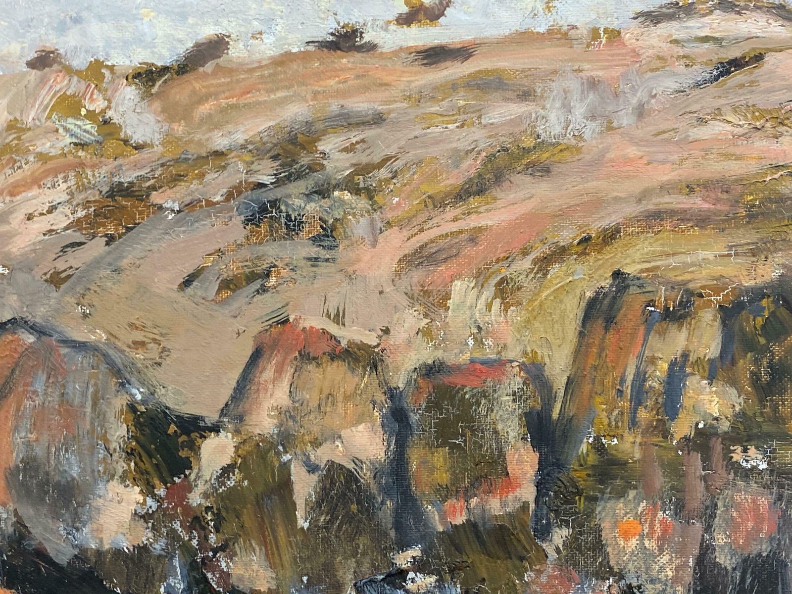 Yvette Dubois Habasquefrench Expressionist Abstract Oil Paintingc.2009 photo for sale