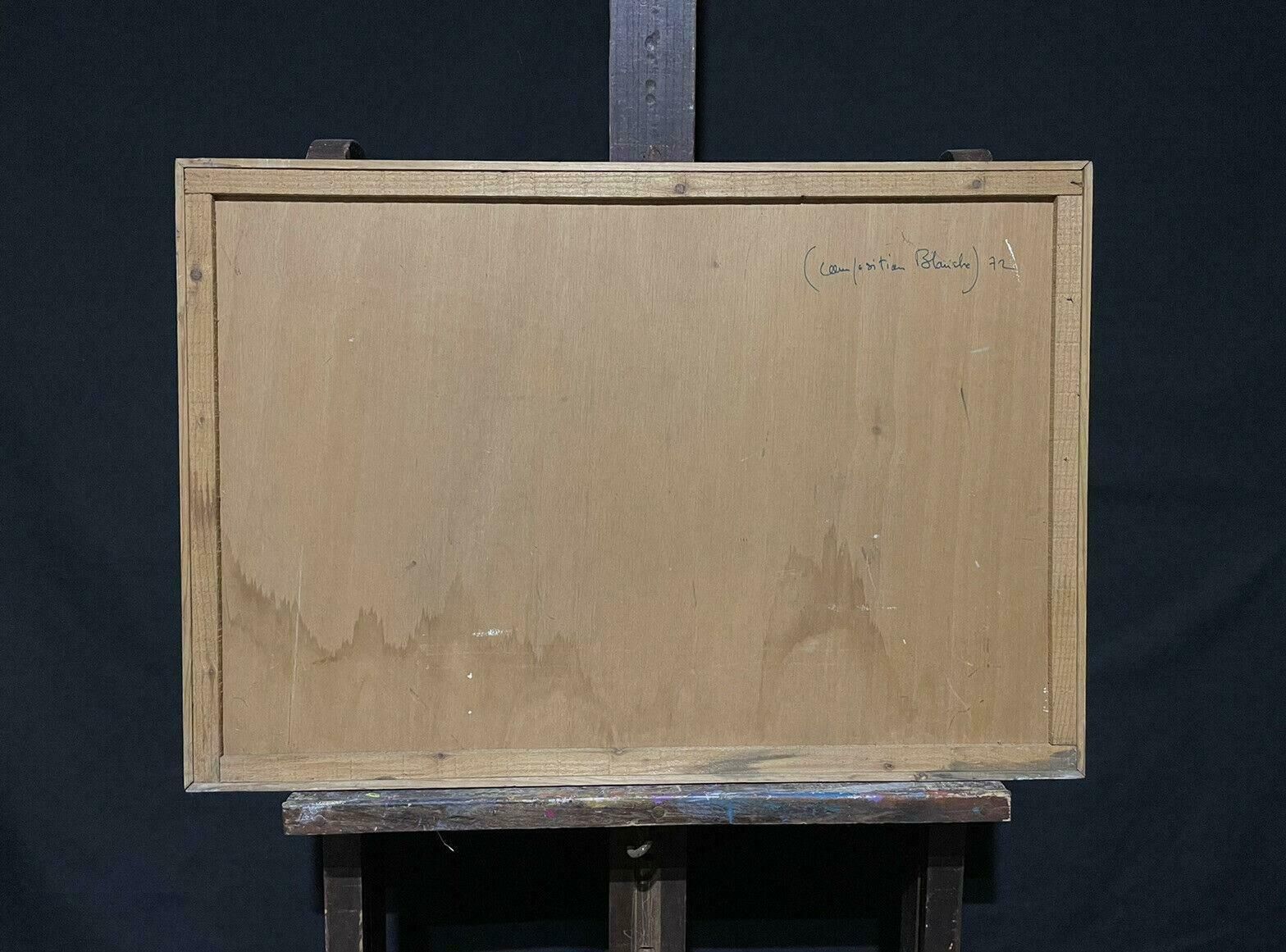 Andresfrench Surrealist Oil Painting Cubist Figurative Scene 20th Centuryc. 1970s photo 766.0