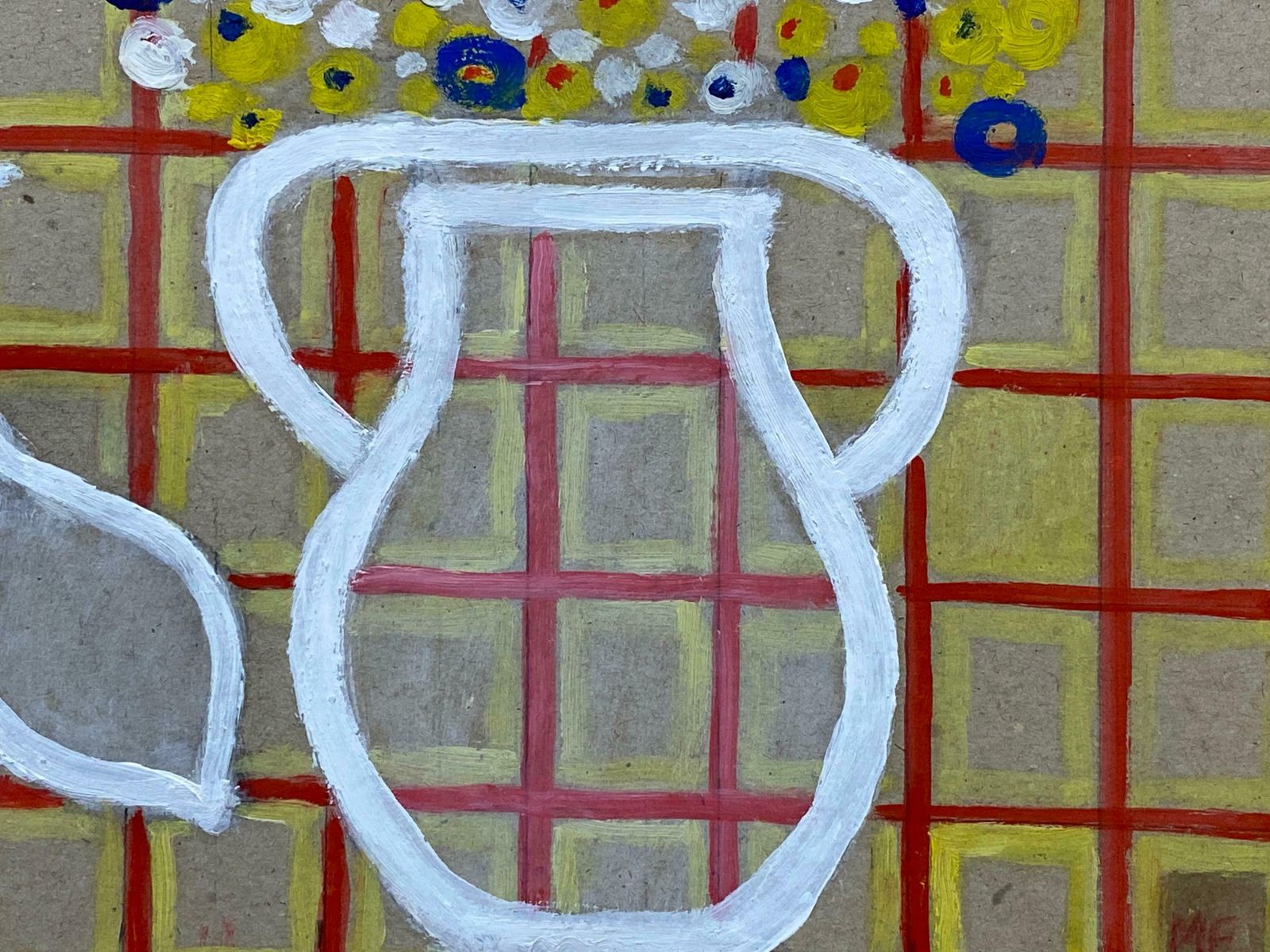 Marika Eversfieldmodern British Abstract Painting Still Life Flowers & Fruit photo vinterior