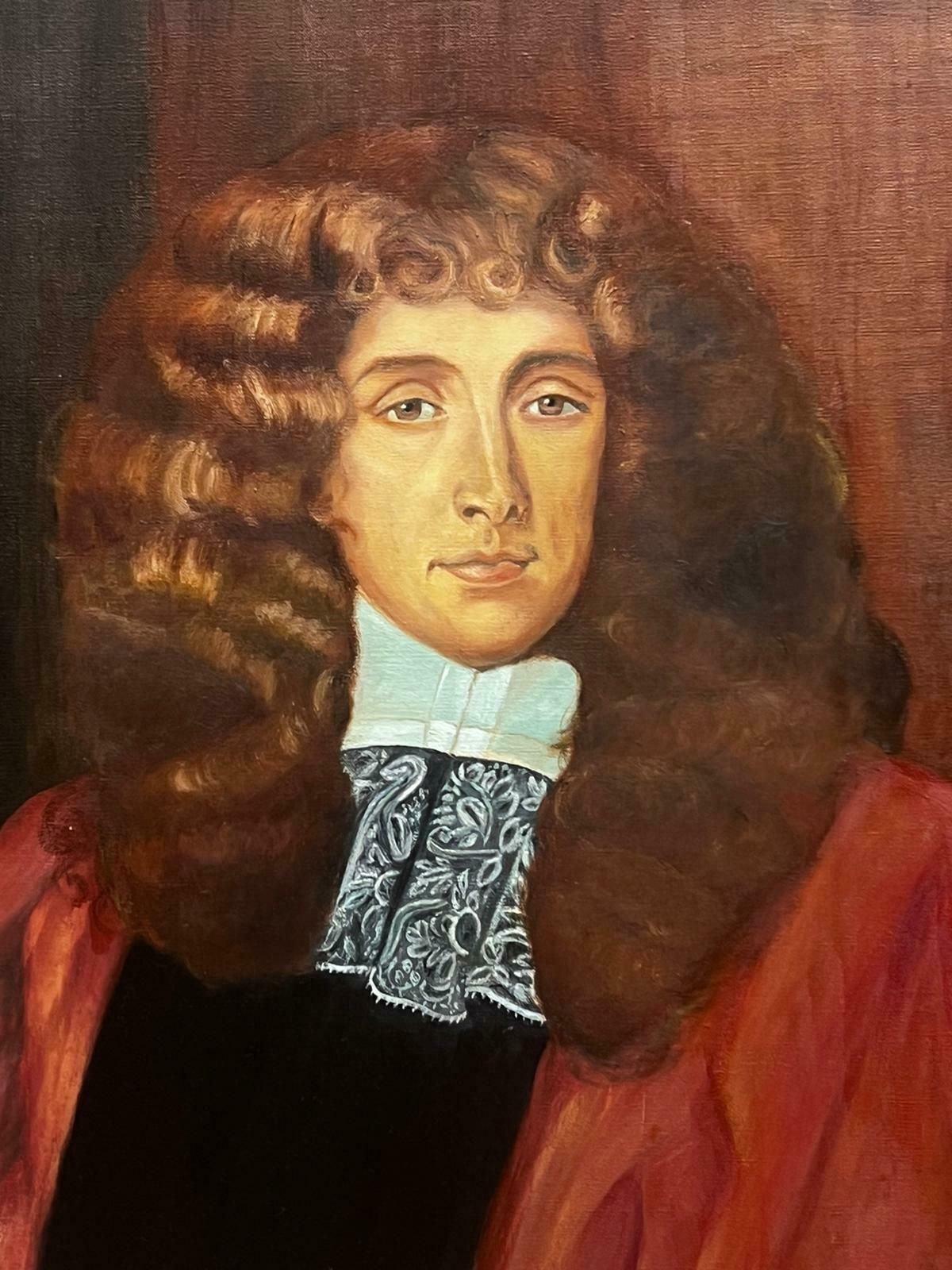English School Fine British Aristocratic Portrait Of A Nobleman Lord Jeffreys Of Wem photo vinterior