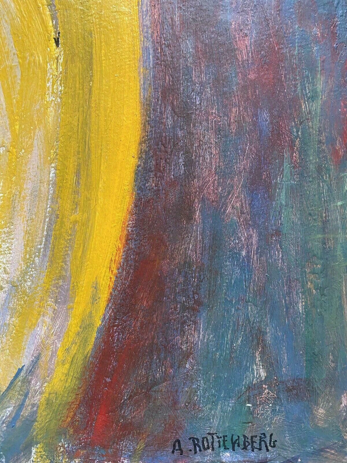 Armand Rottenbergarmand Rottenberg (1903 2000) Large French Expressionist Abstract Painting photo 250.0