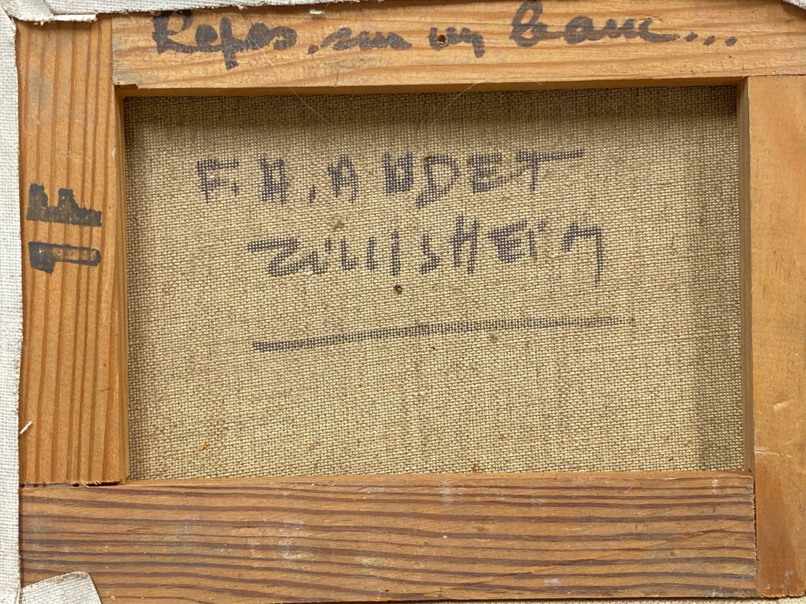 Fernand Audetfernand Audet (1923 2016) French Signed Oil Elderly Lady Sleeping On Benchc. 1960's photo vinterior