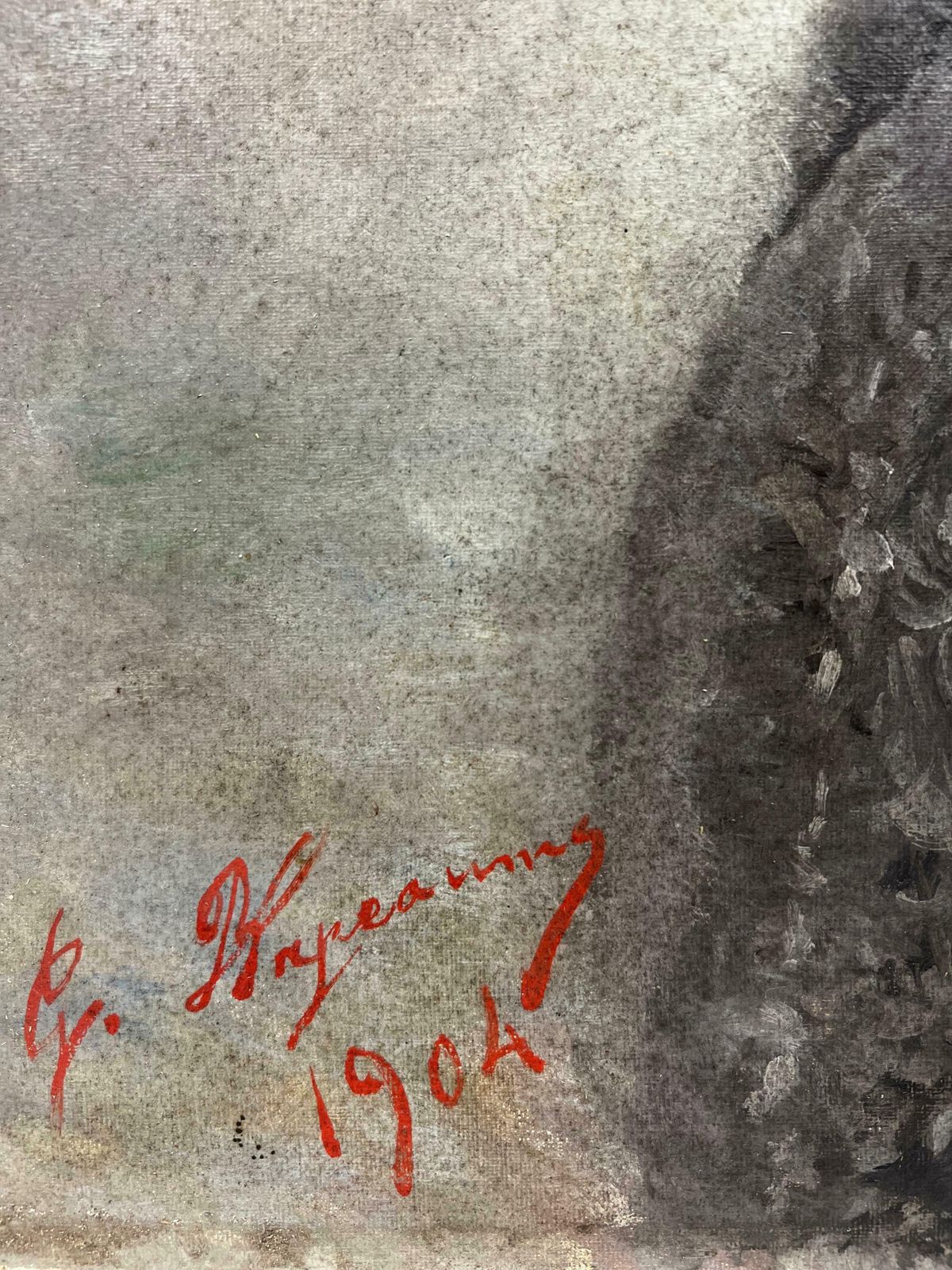 Antique Frenchfine Antique French Signed Oil Painting   Portrait Of A Lady With Grey Hair1904 photo 2043.0