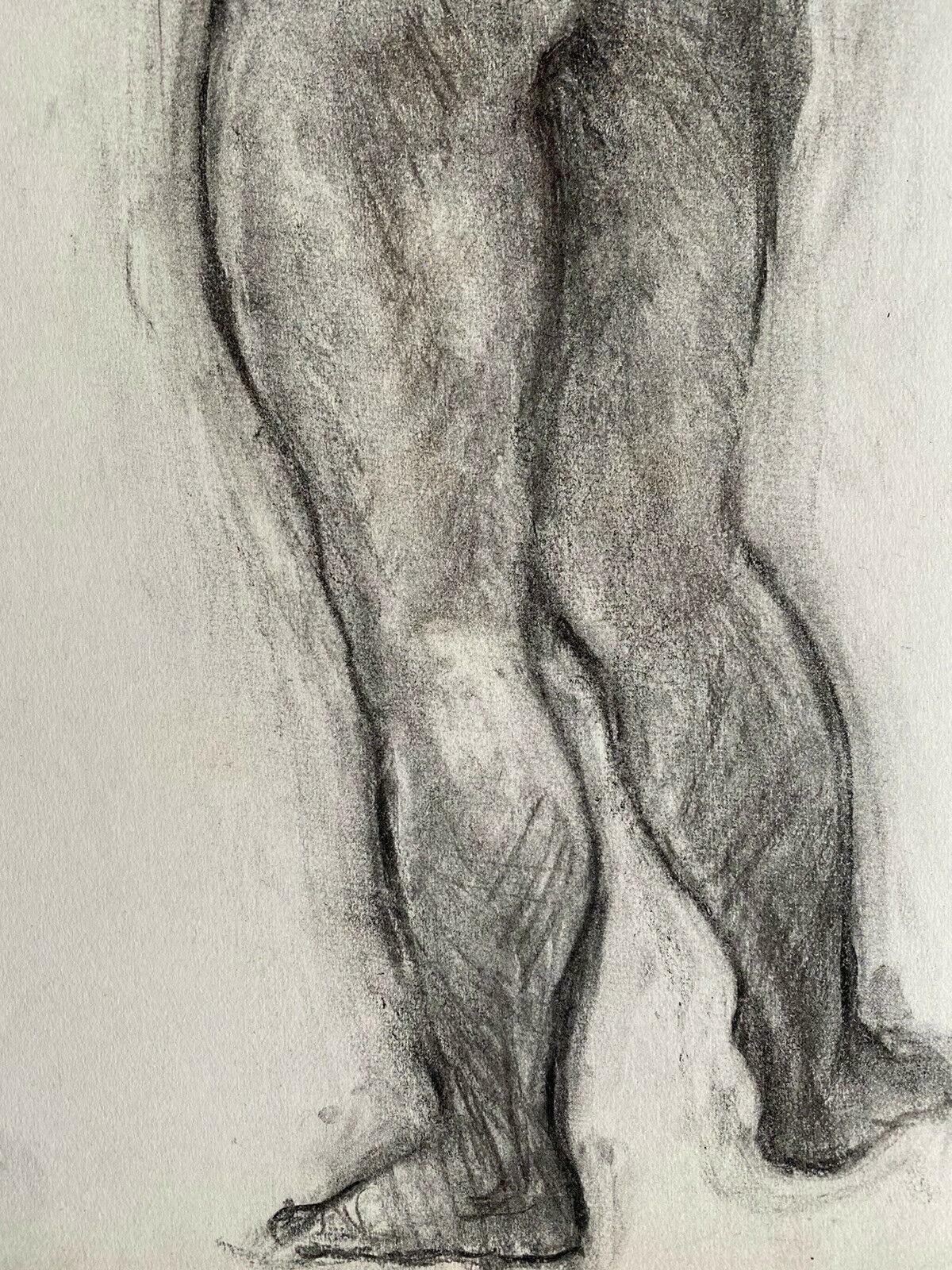 Claude Lagoucheclaude Lagouche (1943 2020) Original 1960s French Charcoal Drawing   Nudec. 1960's photo 541.0