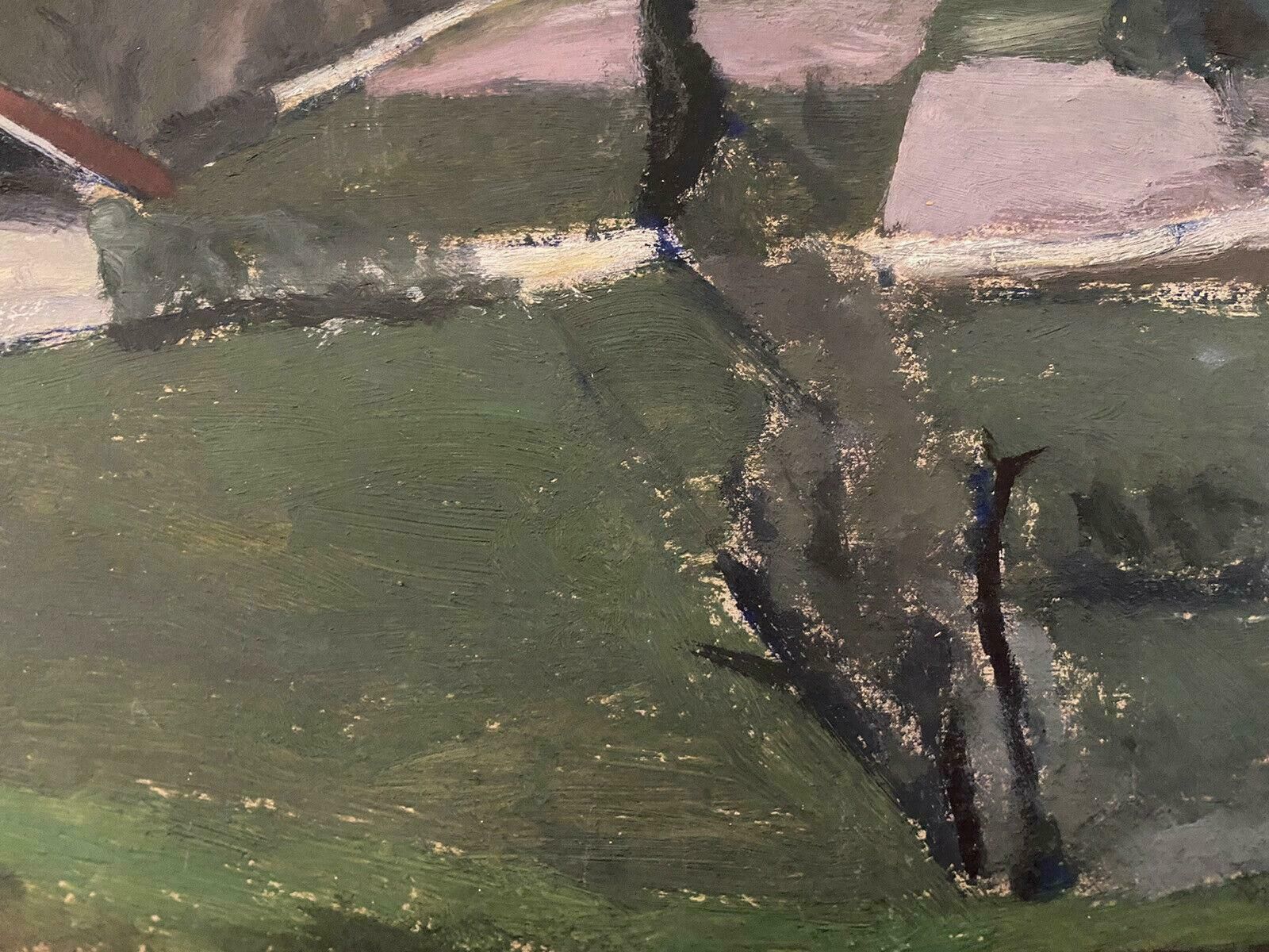 Genevieve Zondervan (1922 2013)genevieve Zondervan (1922 2013) French Oil Painting   Rolling French Fieldsc. 1990's photo Art