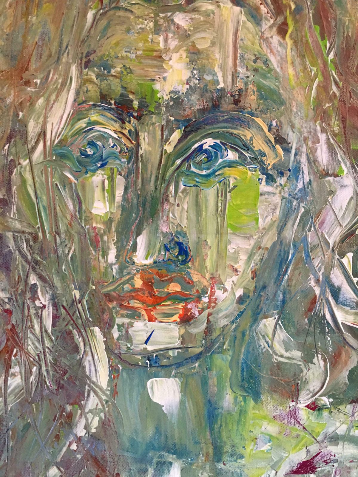 Beatrice Werlieelegant French Expressionist Portrait Large Size Original Oil Painting Signedc.2000 photo 1833.0