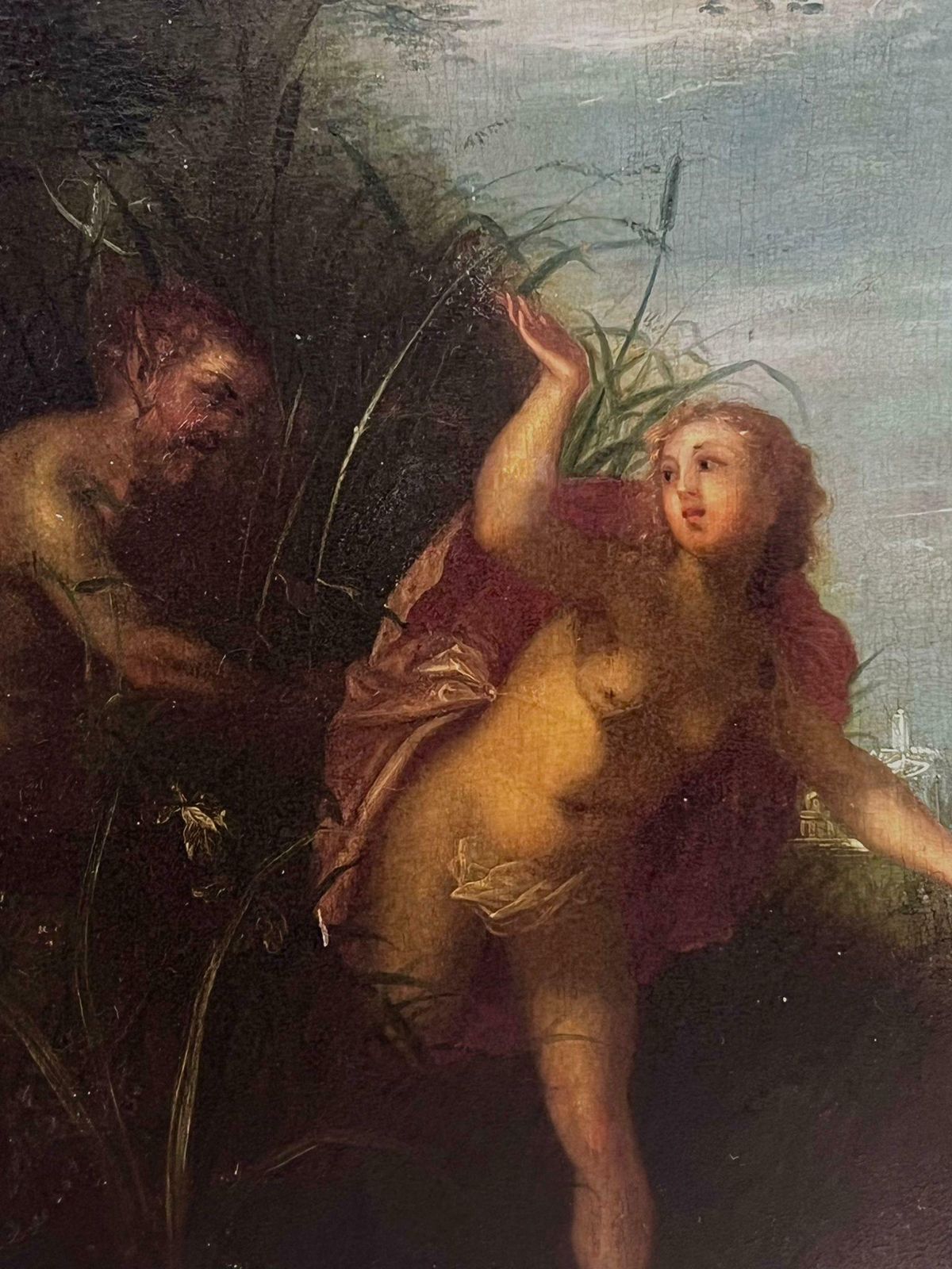 Dutch 17th Century17th Dutch Golden Age Old Master Oil On Wood Panel Mythological Nude In Woodland photo Art