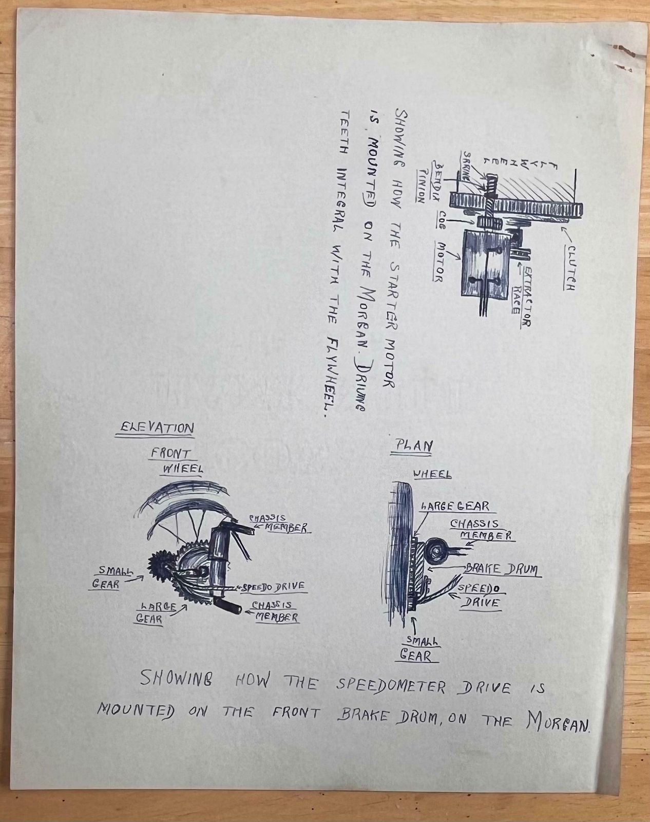 K.B. Whitetechnical Pencil Diagrams Of Car Mechanismsearly 20th Century photo furniture