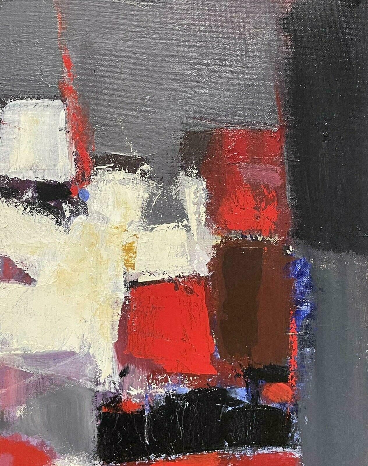 R.Leroyleroy   Stunning Huge French Contemporary Abstract Cubist Painting2000's photo furniture
