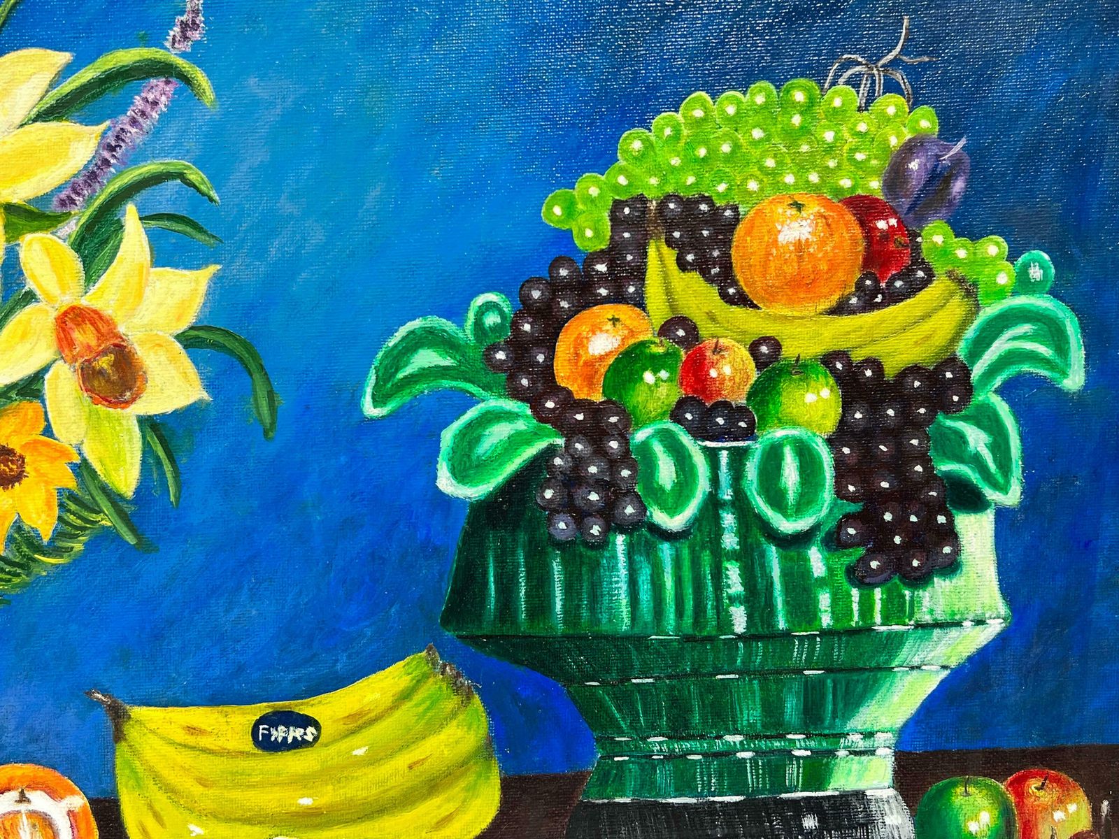 Ben Powellnaive Colorful Still Life Fruit Oil Painting Table Ornaments photo furniture