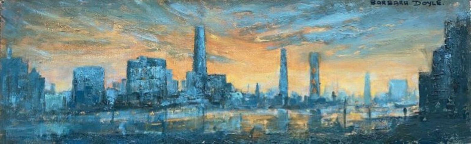 Barbera Doylebarbara Doyle (B.1917) Original Modern British Oil Painting   London Bridgec. 1970's