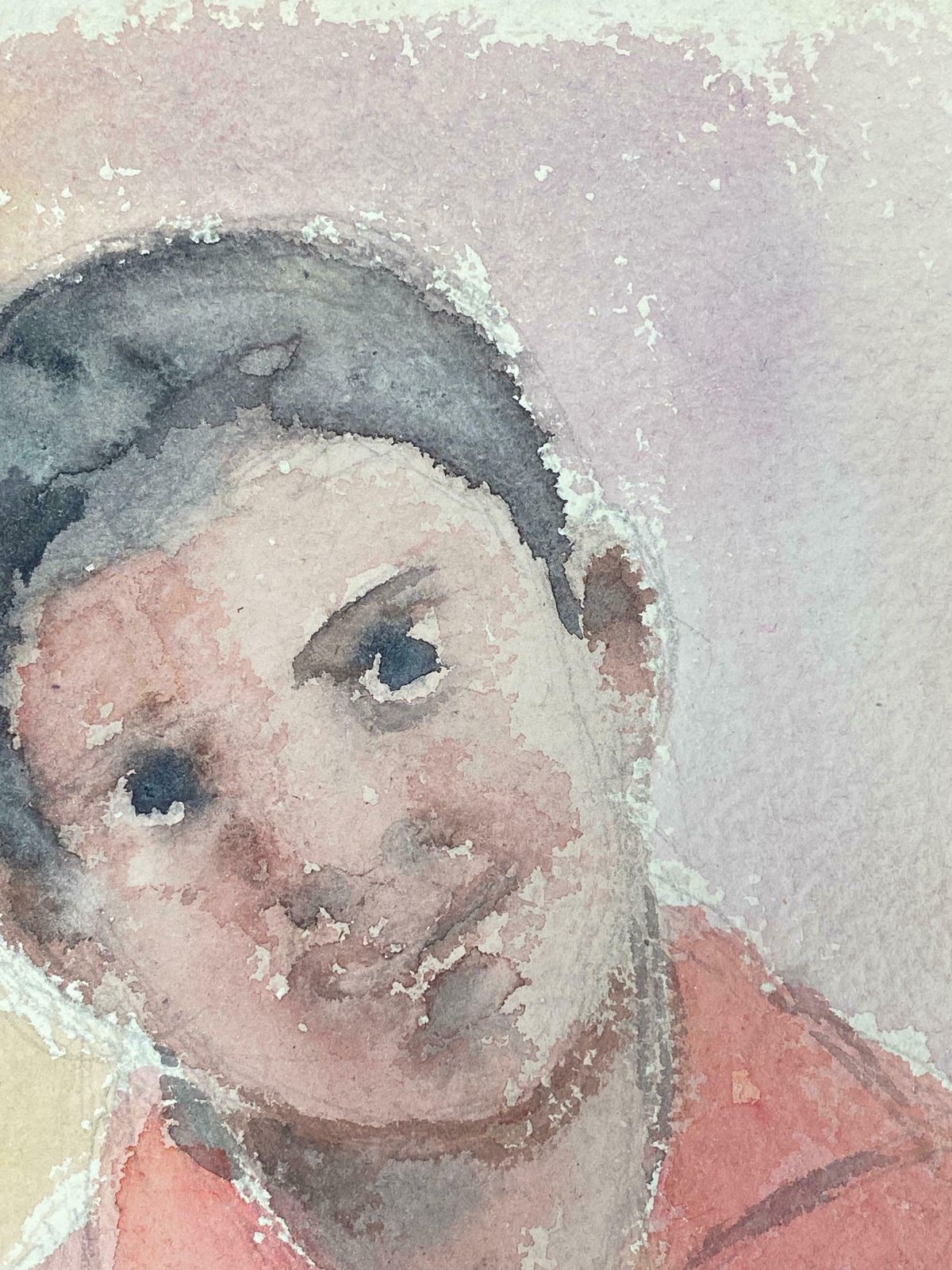 Akos Birocolourful Abstract Portrait, French Expressionist Original Paintingc.1980s photo Art