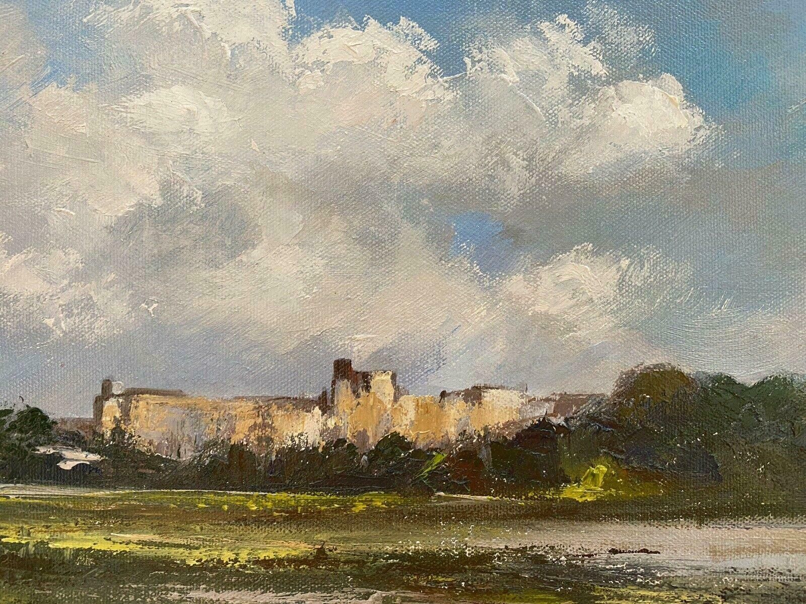 Maurice Crawshawmaurice Crawshaw (B.1947) Signed Impressionist Oil   Clouds Over Countrysidelate 20th Century photo for sale