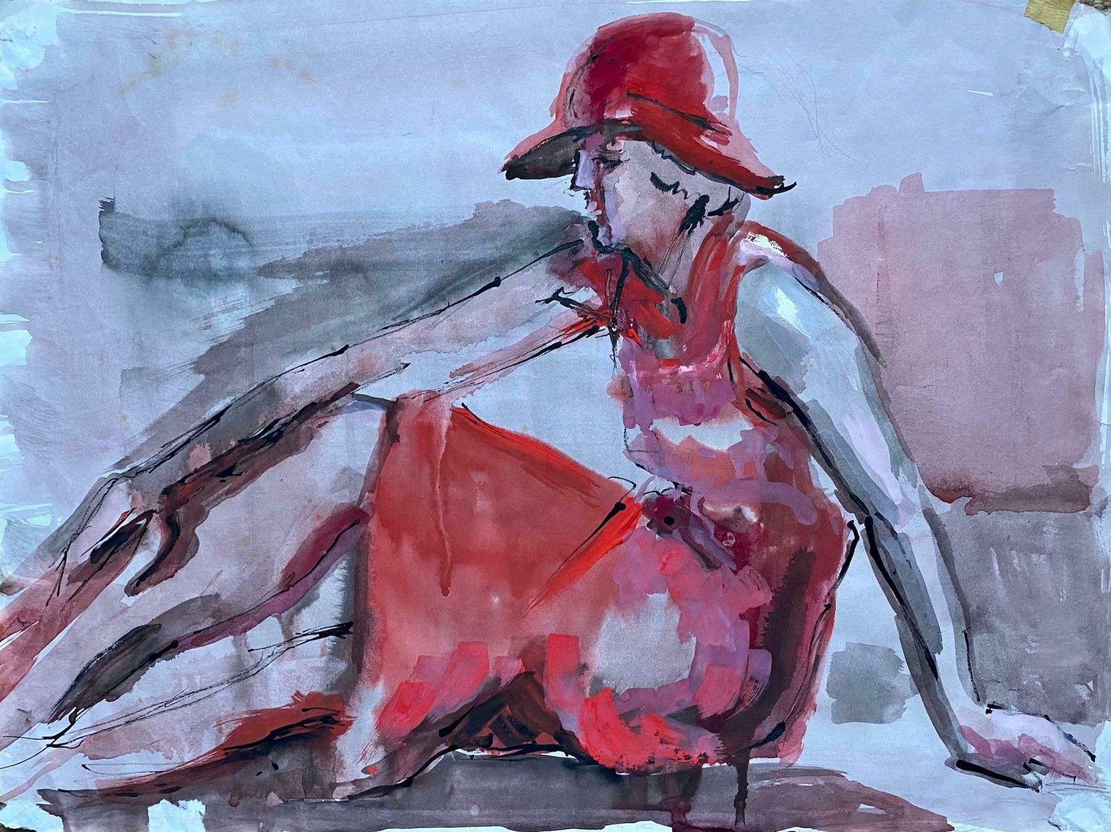Unknownmid 20th Century French Modernist Painting   C. 1950's
