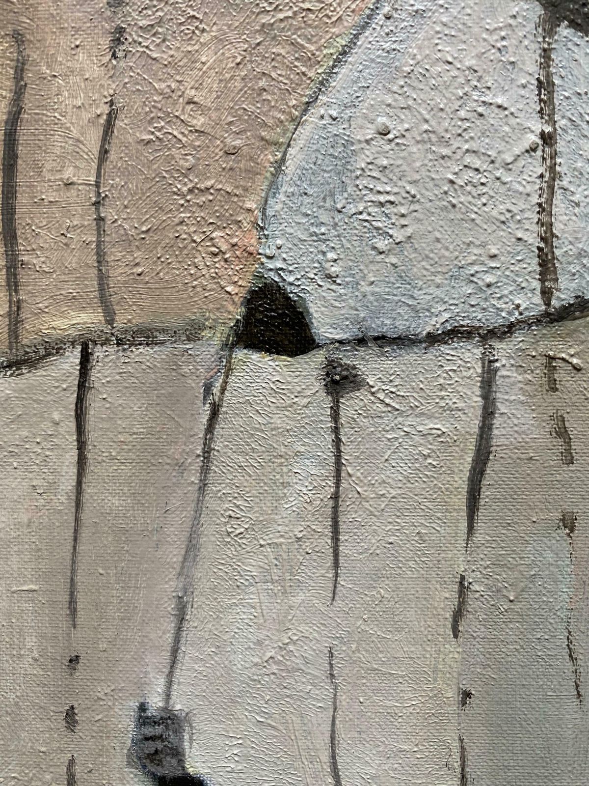 Yvette Dubois Habasqueyvette Dubois Habasque (1929 2016) French Cubist Abstract Paintingc.2000s photo Art