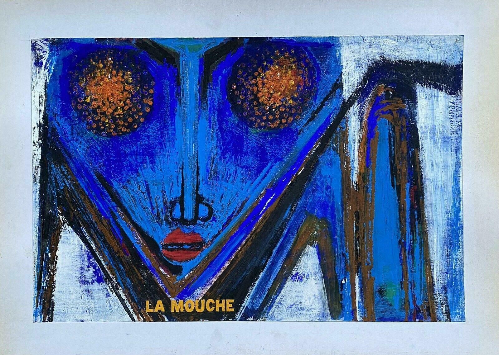 Claude Lagoucheclaude Lagouche (1943 2020) Orignal 1970's French Psychedelic Abstract Paintingc. 1970's photo furniture