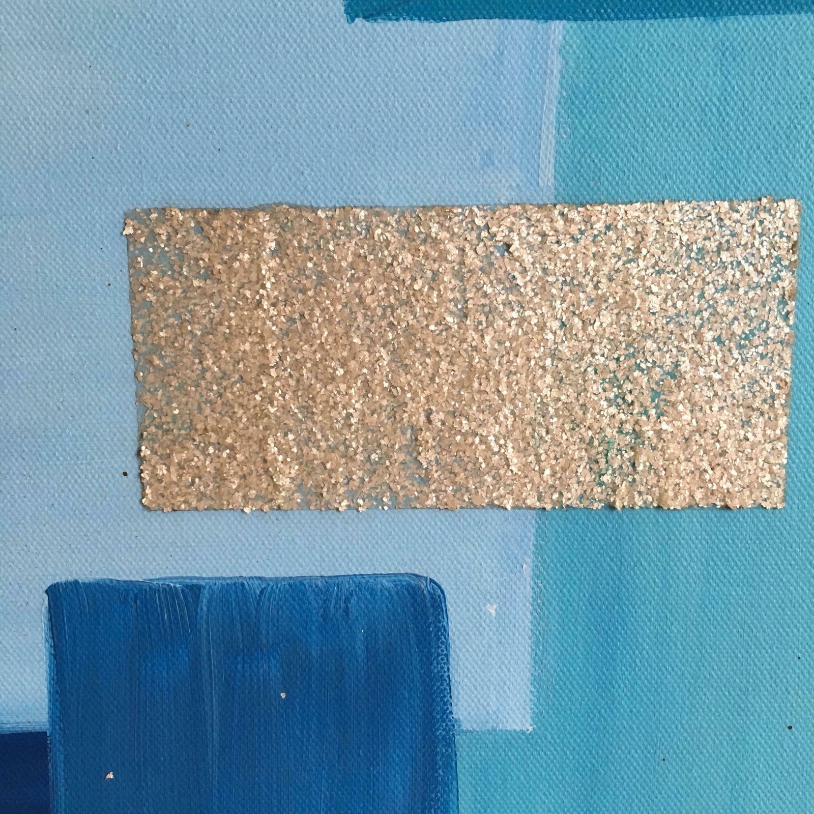 Unknowncubist Sea Blue Oil Painting, British Artist photo buy
