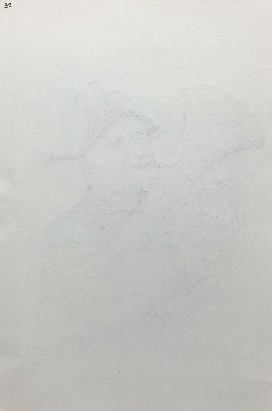 Bernard Labbe1950's Modernist/ Cubist Painting   Man Playing Tuba1950's photo 817.0