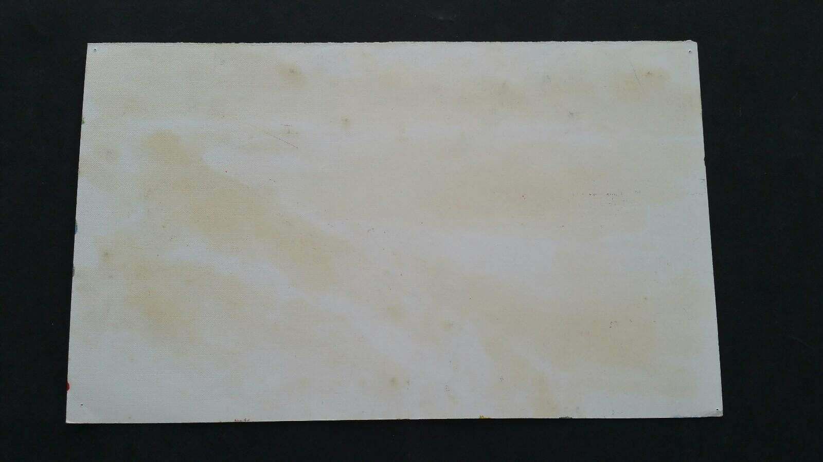 photo for sale Unknown20th Century French Oil Painting A Summer Beach Blue Skieslate 20th Century