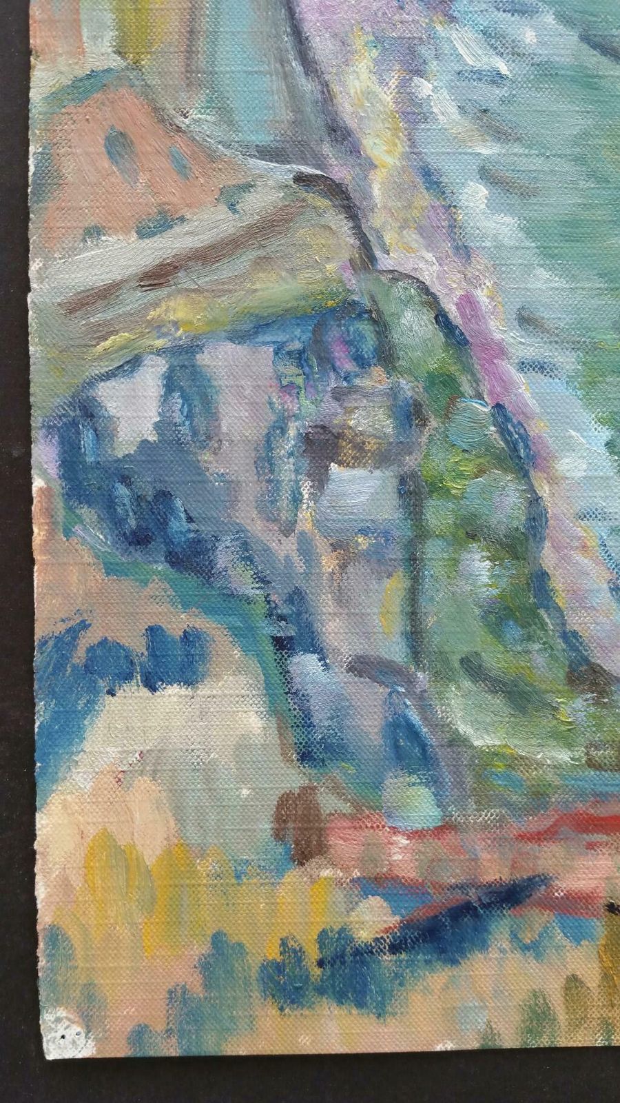 Unknown20th Century French Oil Painting A Summer French Coastlinelate 20th Century photo buy