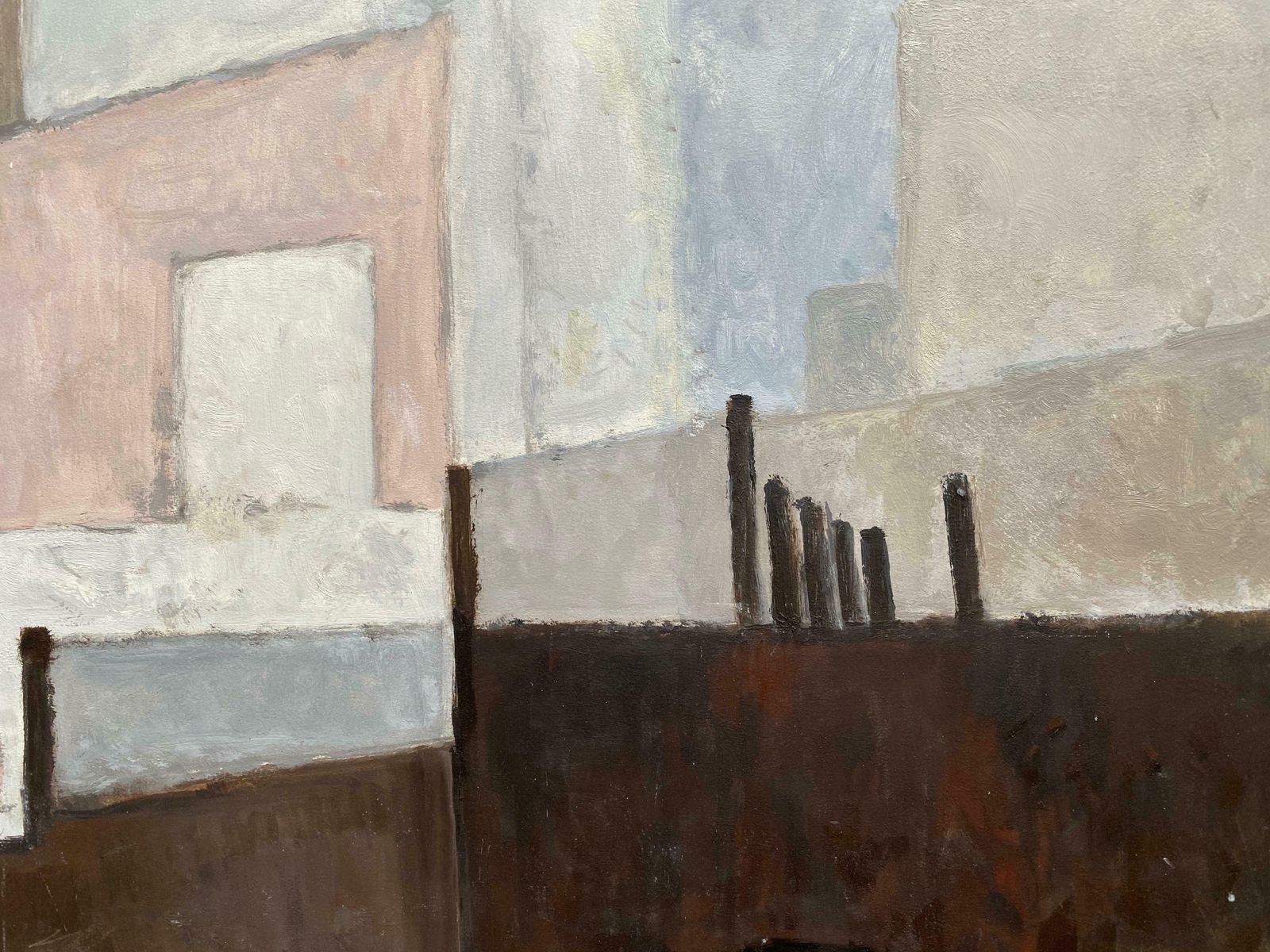 Yvette Dubois Habasqueyvette Dubois Habasque (1929 2016) French Cubist Abstract Paintingc.2000s photo furniture