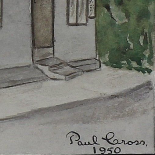 Watercolour By Paul Cross. Title Is "The Wild Man Sproughton" photo for sale