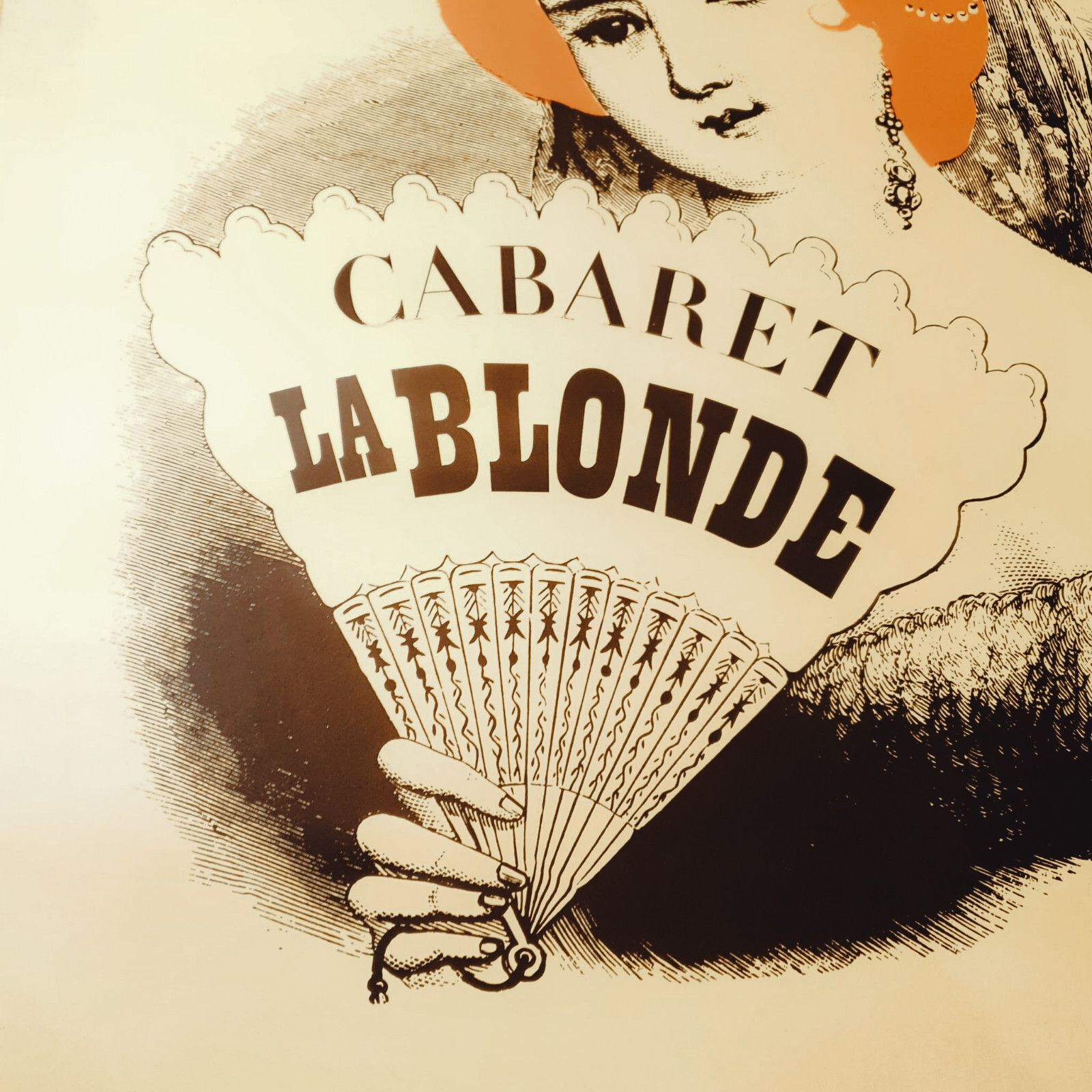 Cabaret La Blonde Tivoli White Version 1940s Rare Vintage Original Poster H85cm photo Art