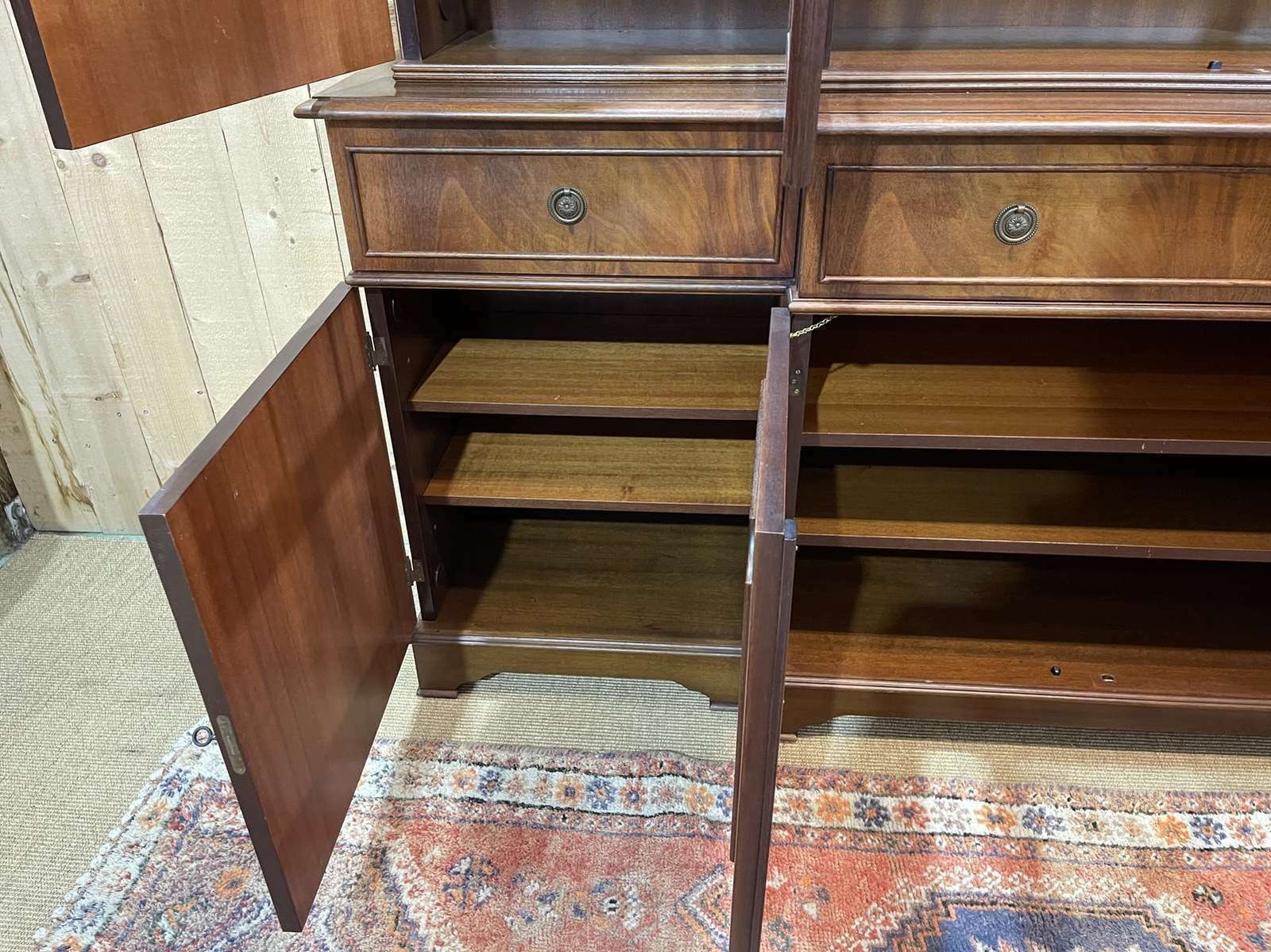 Furniture English Bookcase From The 1970s In Mahogany photo