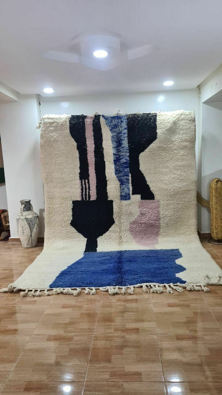 Authentic Handmade Beni Ourain Rug – Luxurious Berber Elegance 300x200 Cm